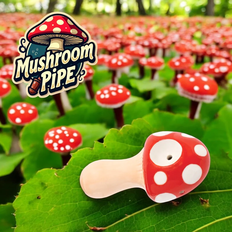 Red Mushroom Pipe - Image 2