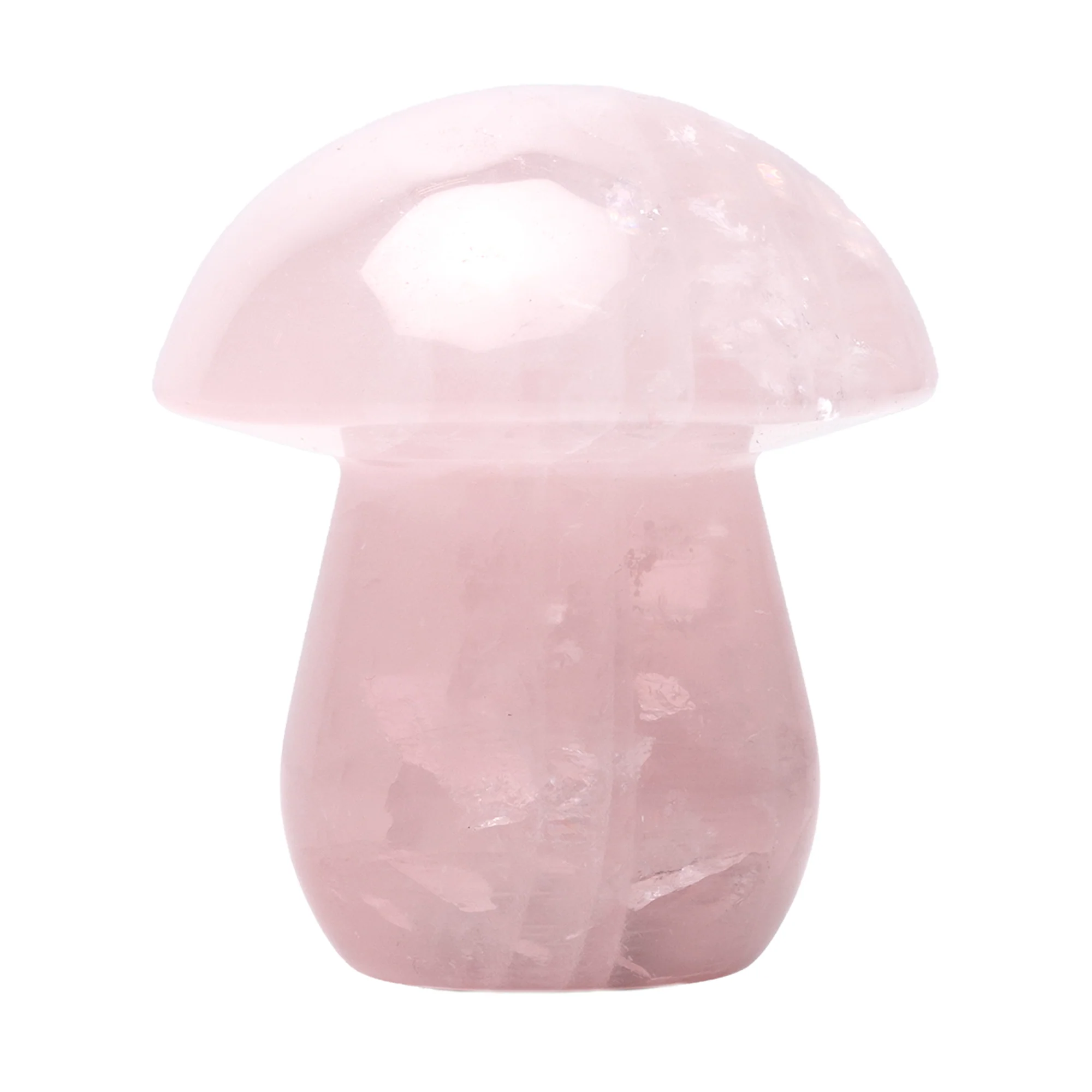 Rose Quartz Gemstone Mushroom Pipe