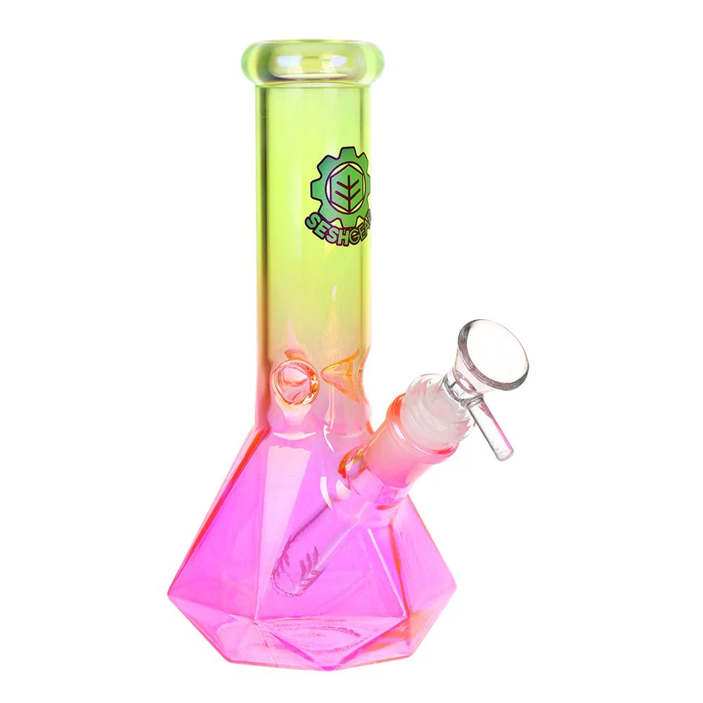 Diamond Base Beaker Ombre Glass Water Pipe - Image 2