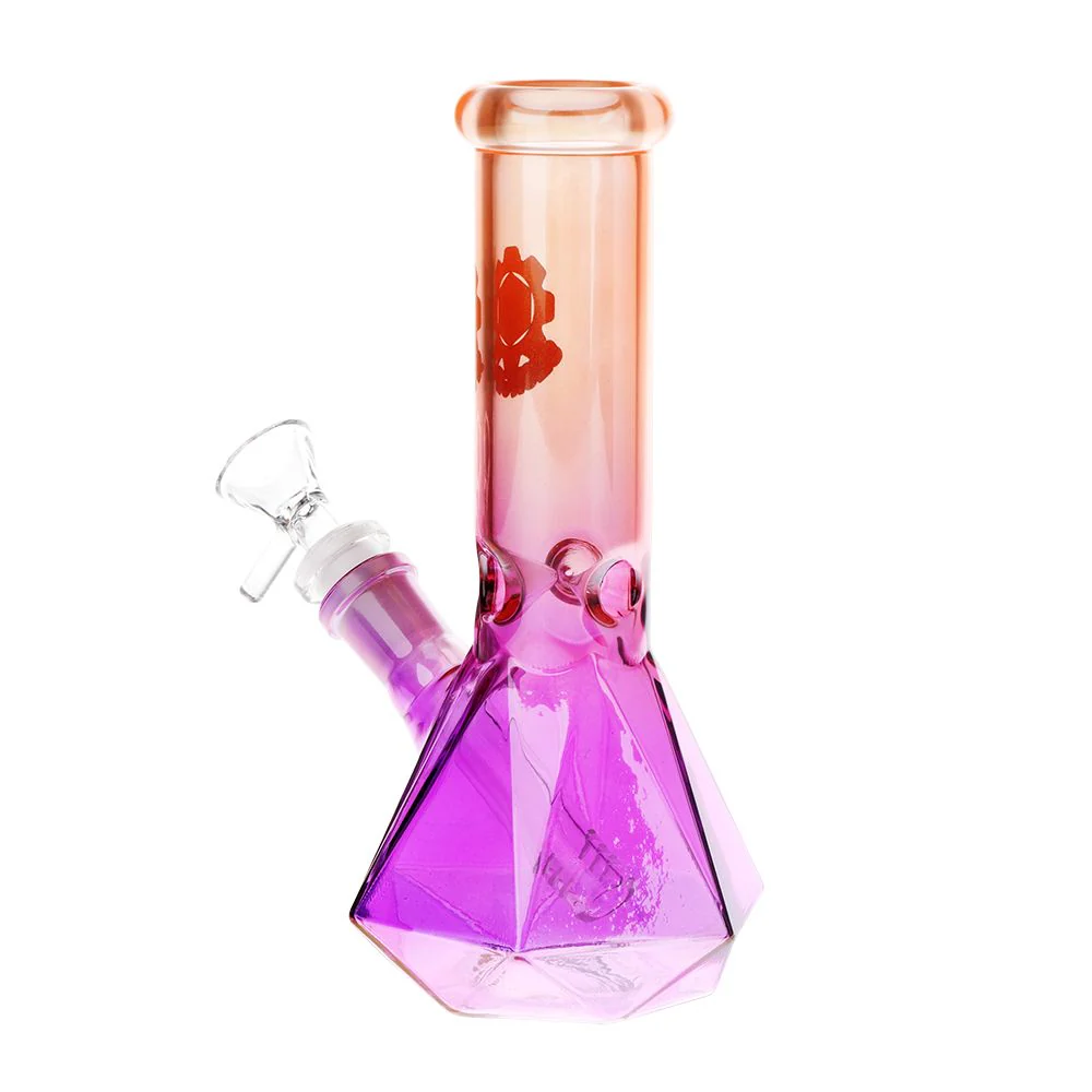 Diamond Base Beaker Ombre Glass Water Pipe - Image 5
