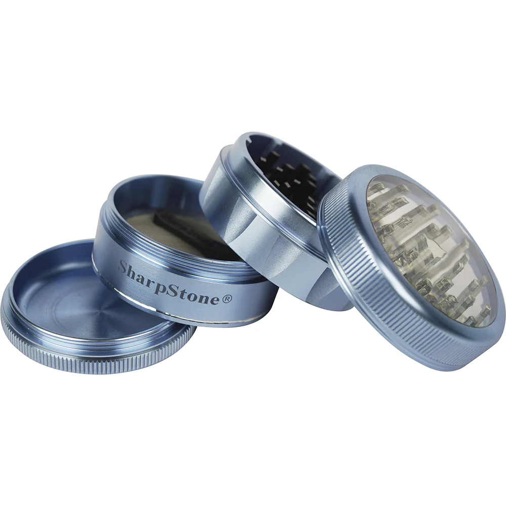 SharpStone Clear Top 2.5" 4-Piece Grinder (Blue) - Image 2