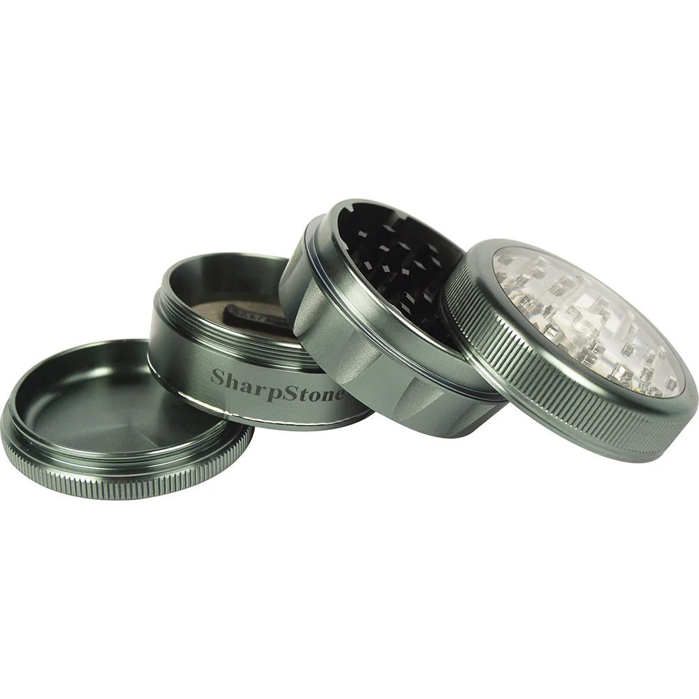 SharpStone Clear Top 2.5" 4-Piece Grinder (Green) - Image 2