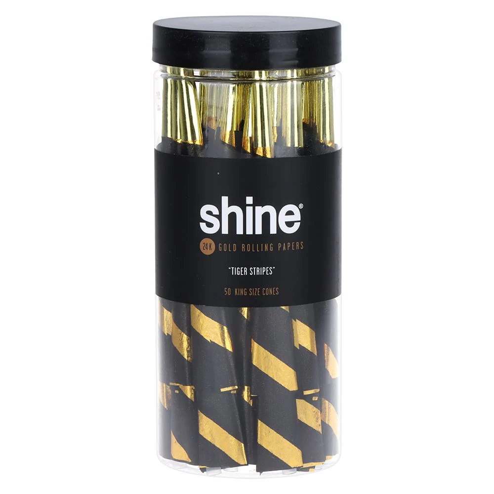 Shine 24K Gold Pre-Rolled Cones King Size (50 cones)