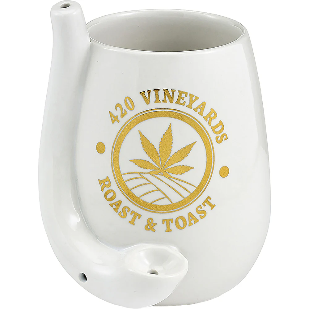 Stemless Wine Glass Pipe