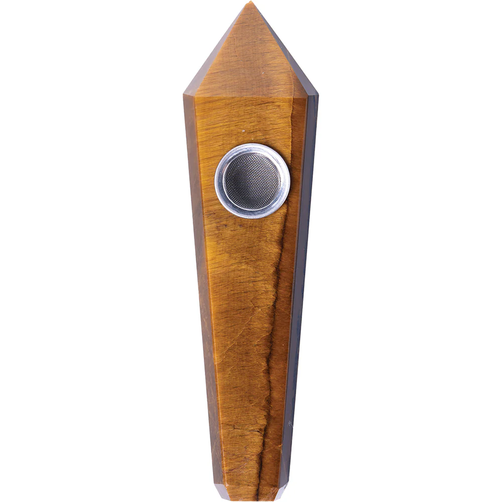 Tiger's Eye Gemstone Pipe - Image 3