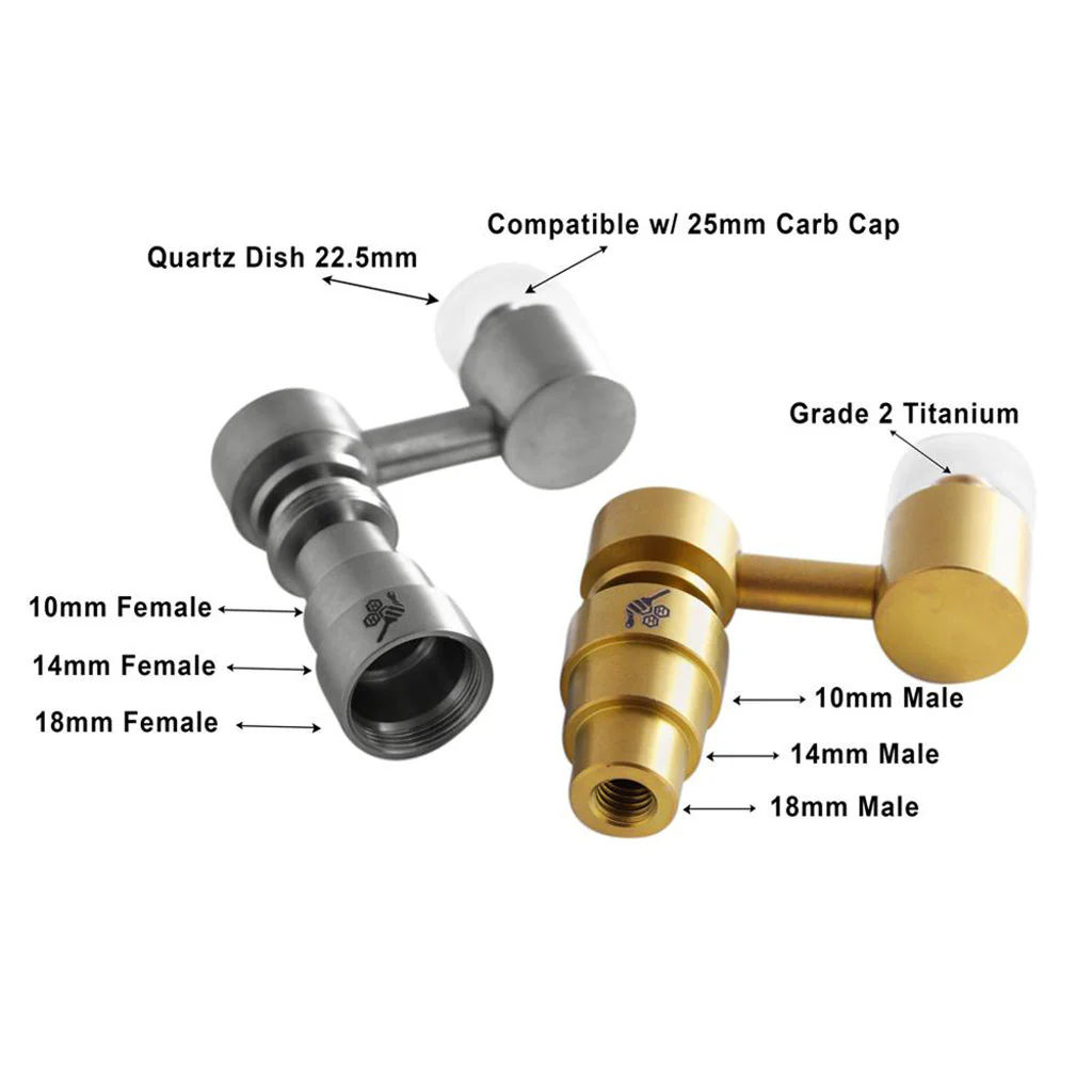TITANIUM 4 IN 1 SIDECAR HYBRID BANGER DAB NAIL - Image 10