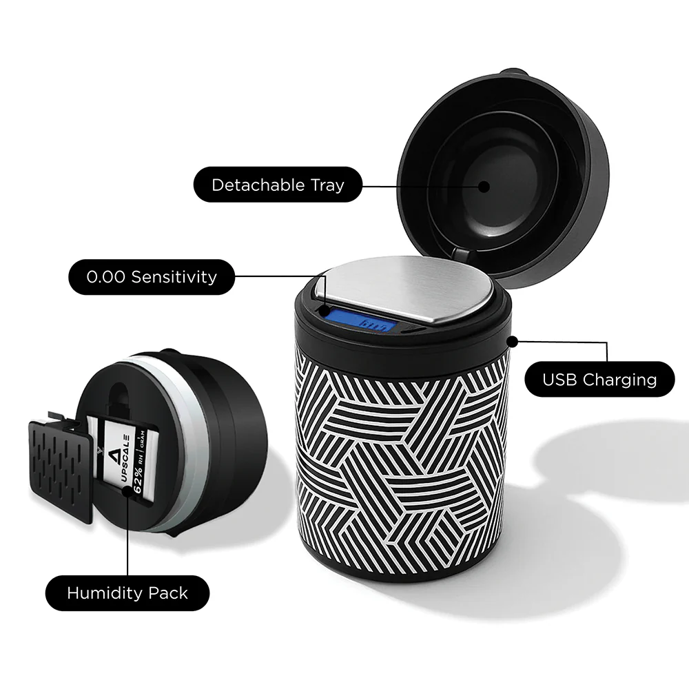 Upscale Storage Jar with built in Scale (Black/White) - Image 4