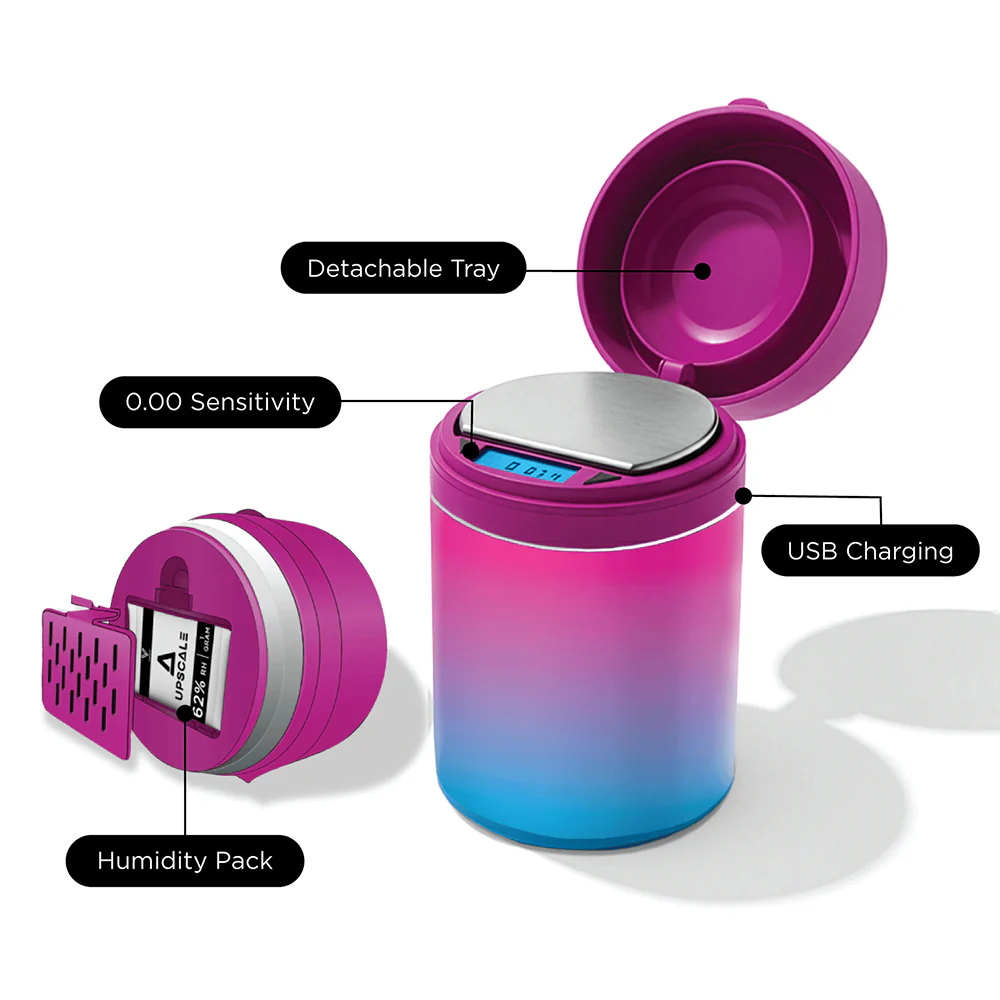 Upscale Storage Jar with built in Scale (Pink/Blue) - Image 3