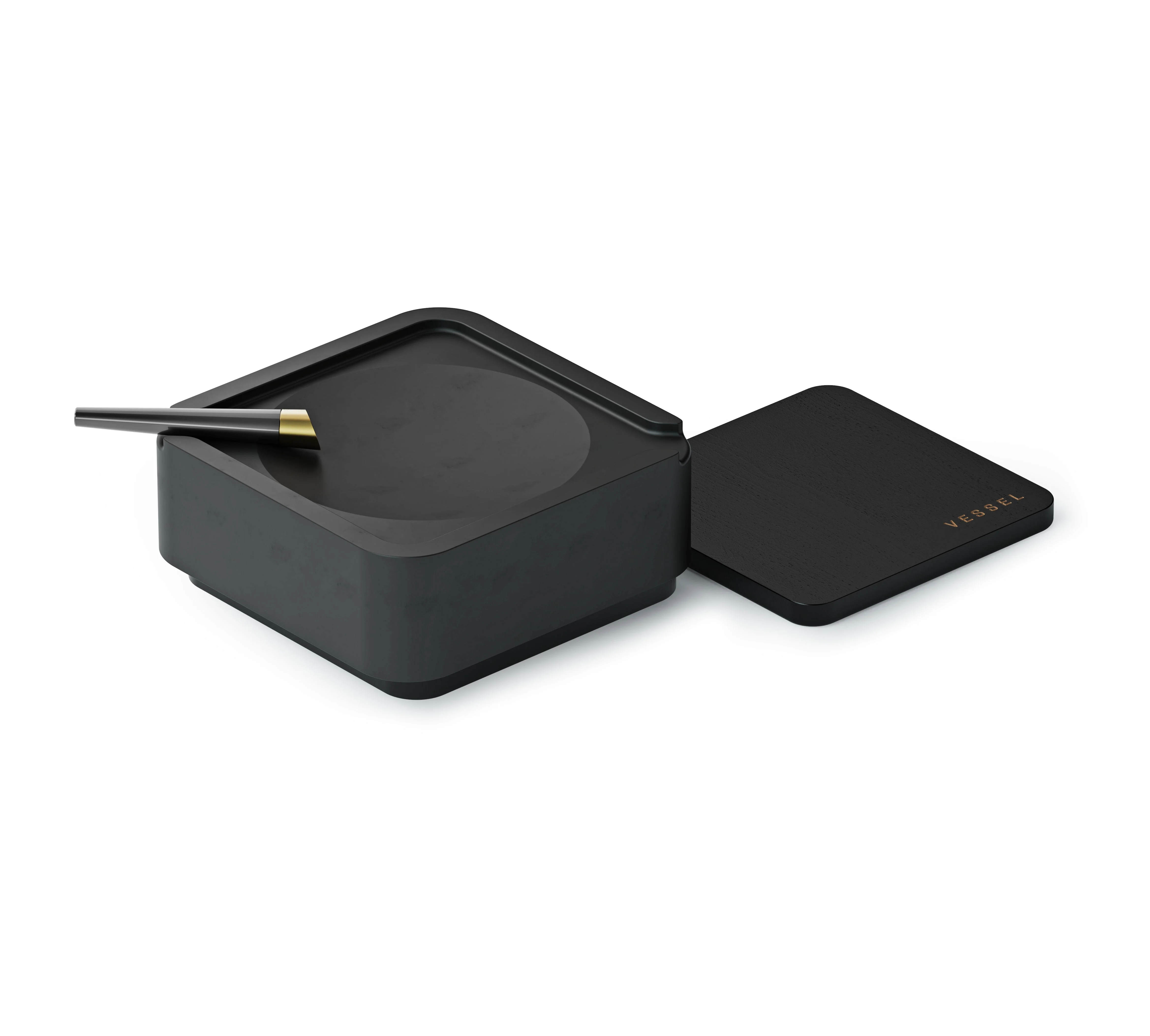 Vessel Ash (Black) Ultimate Ashtray and Storage - Image 3