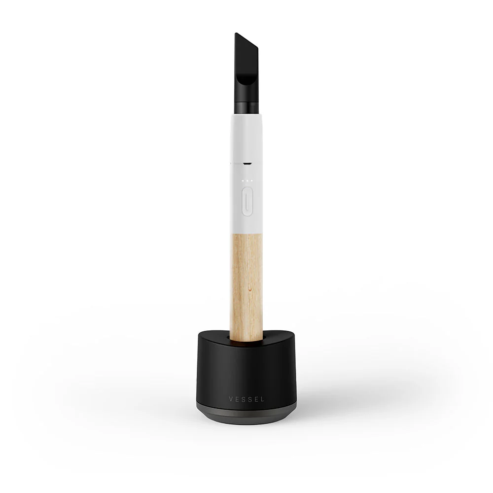 Vessel Wood Vape Pen Battery (White/Beechwood)+ - Image 3