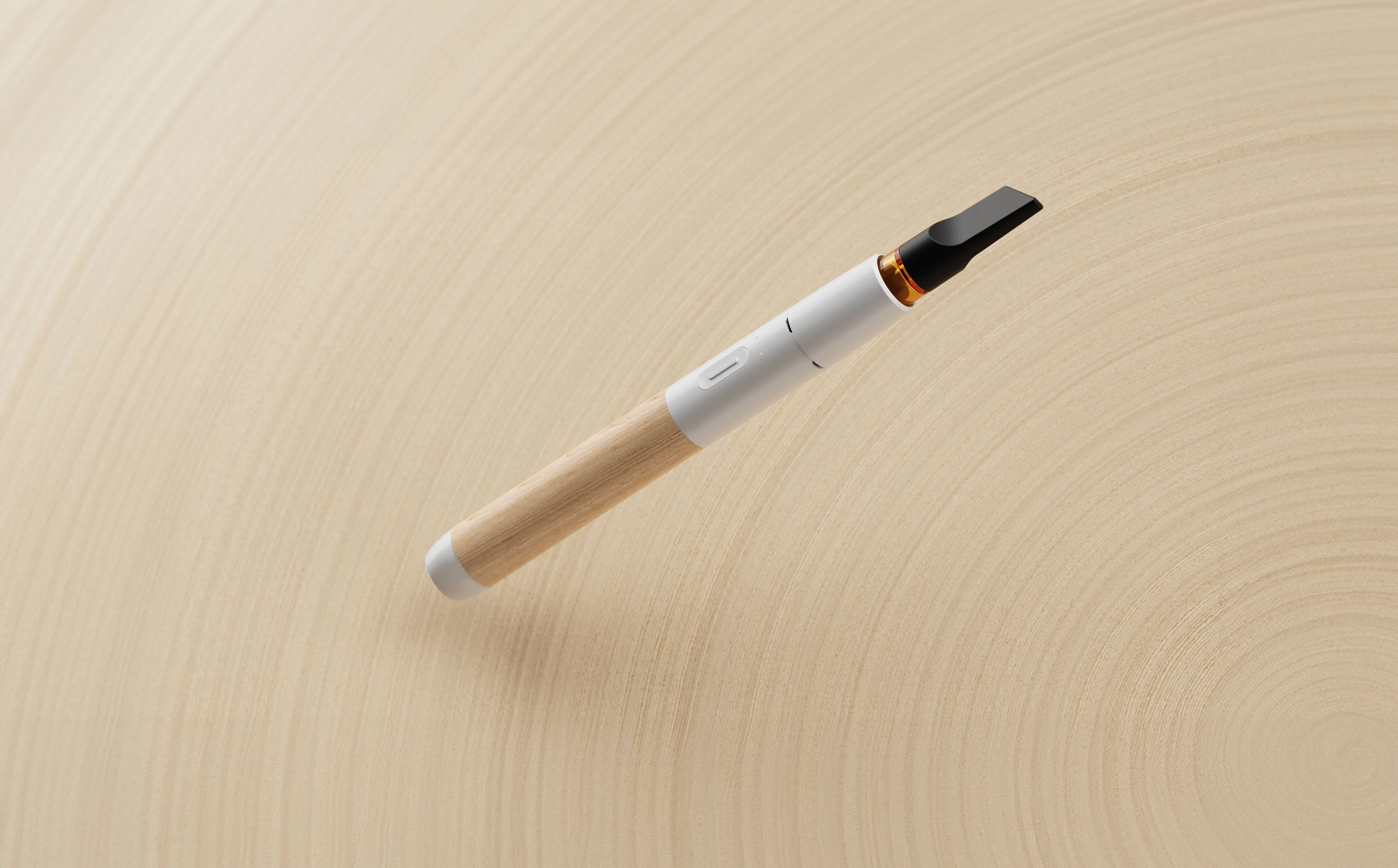 Vessel Wood Vape Pen Battery (White/Beechwood)+ - Image 4