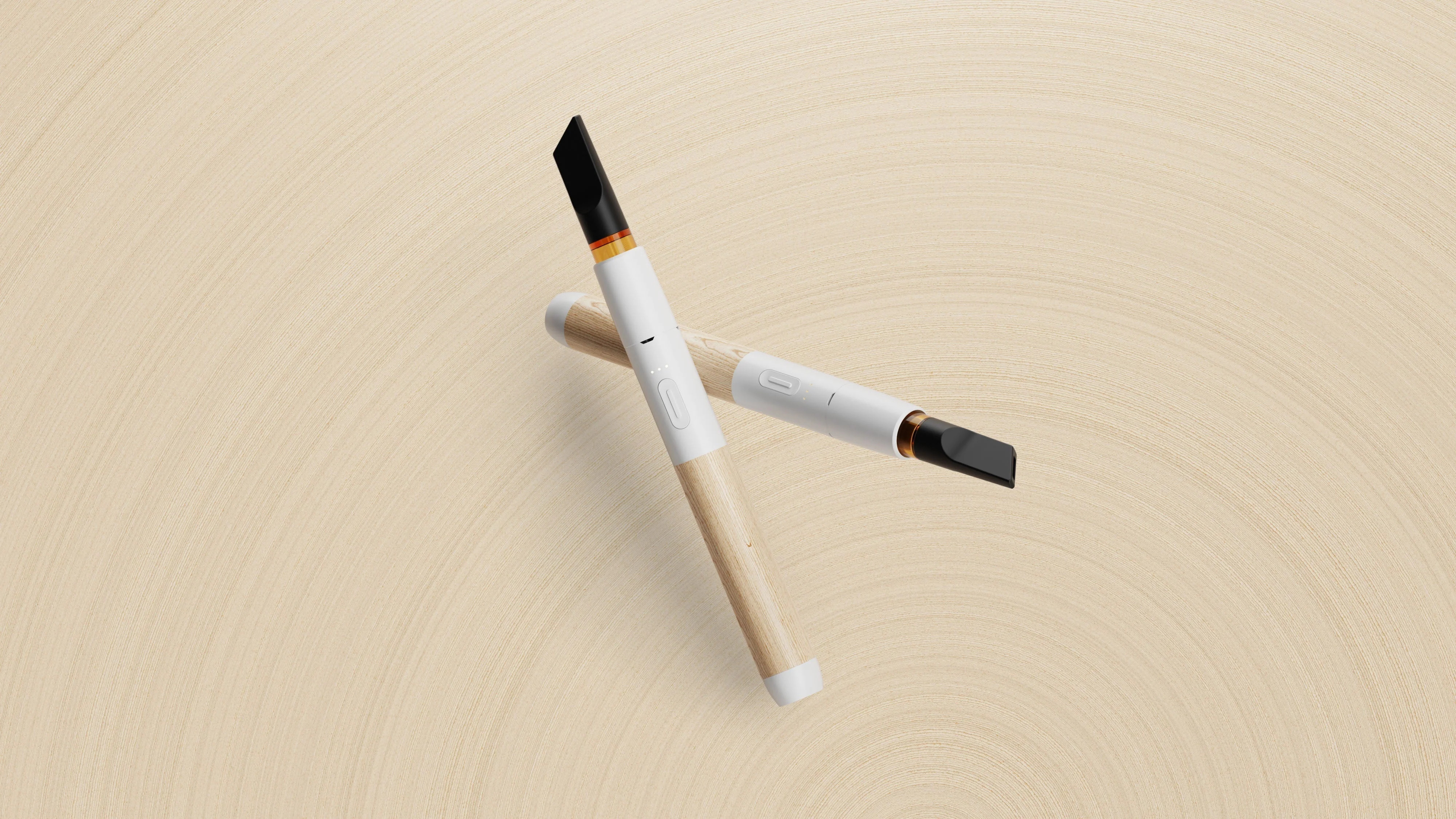 Vessel Wood Vape Pen Battery (White/Beechwood)+ - Image 5