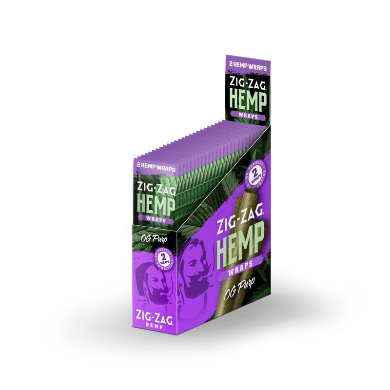 Zig Zag Hemp Wraps - 2pk 25pcs - Image 10